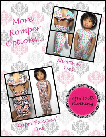QTπ Doll Clothing Kidz n Cats Tie Back Romper and Dress for Kidz N Cats Dolls Pixie Faire