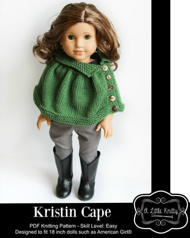 A Little Knitty Knitting Kristin Cape Knitting Pattern Pixie Faire