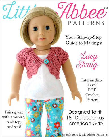 Little Abbee Crochet Lacy Shrug Crochet Pattern Pixie Faire