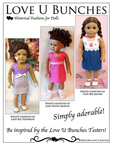 Love U Bunches 18 Inch Historical Lady Lilly's Winter Evening Dress 18" Doll Clothes Pixie Faire