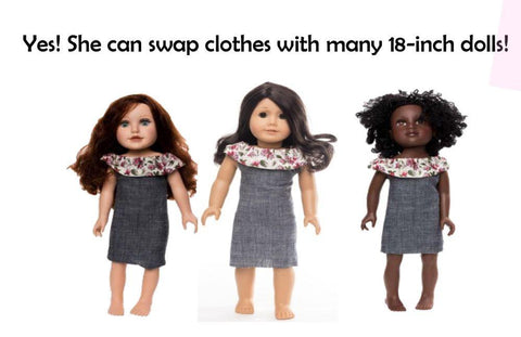The Doll Loft Cloth doll D.I.Y. EveryGirl Simple Sewing 18" Cloth Doll Pattern Pixie Faire