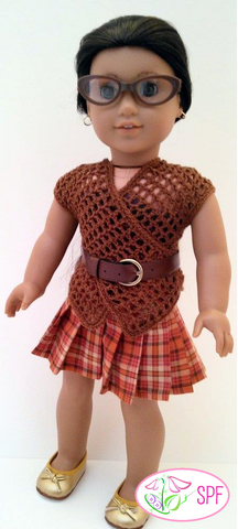 Sweet Pea Fashions Crochet Lattice Crossover Vest Crochet Pattern Pixie Faire
