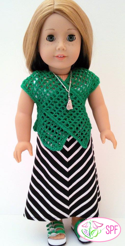 Sweet Pea Fashions Crochet Lattice Crossover Vest Crochet Pattern Pixie Faire