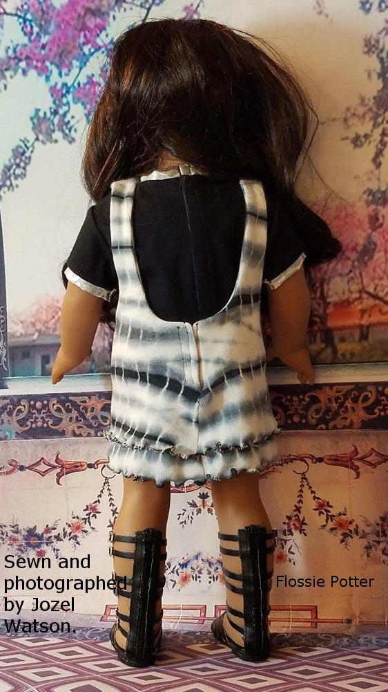 Flossie Potter 18 Inch Historical Layered Lettuce Jumper 18" Doll Clothes Pattern Pixie Faire