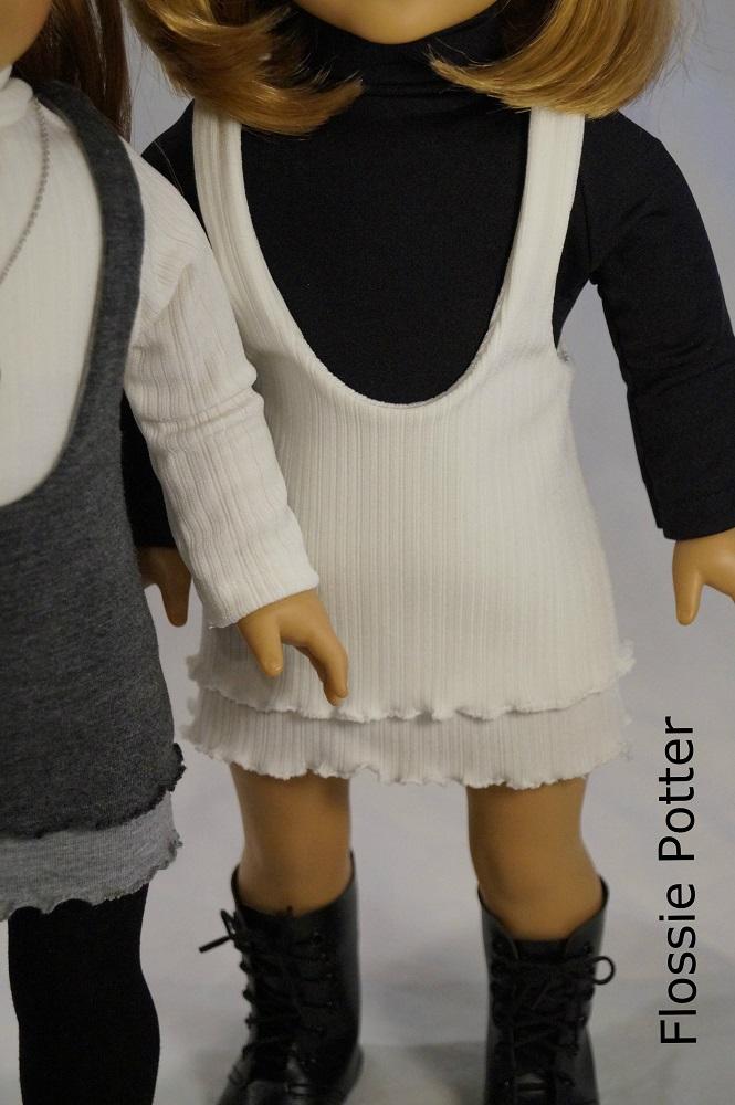 Flossie Potter 18 Inch Historical Layered Lettuce Jumper 18" Doll Clothes Pattern Pixie Faire