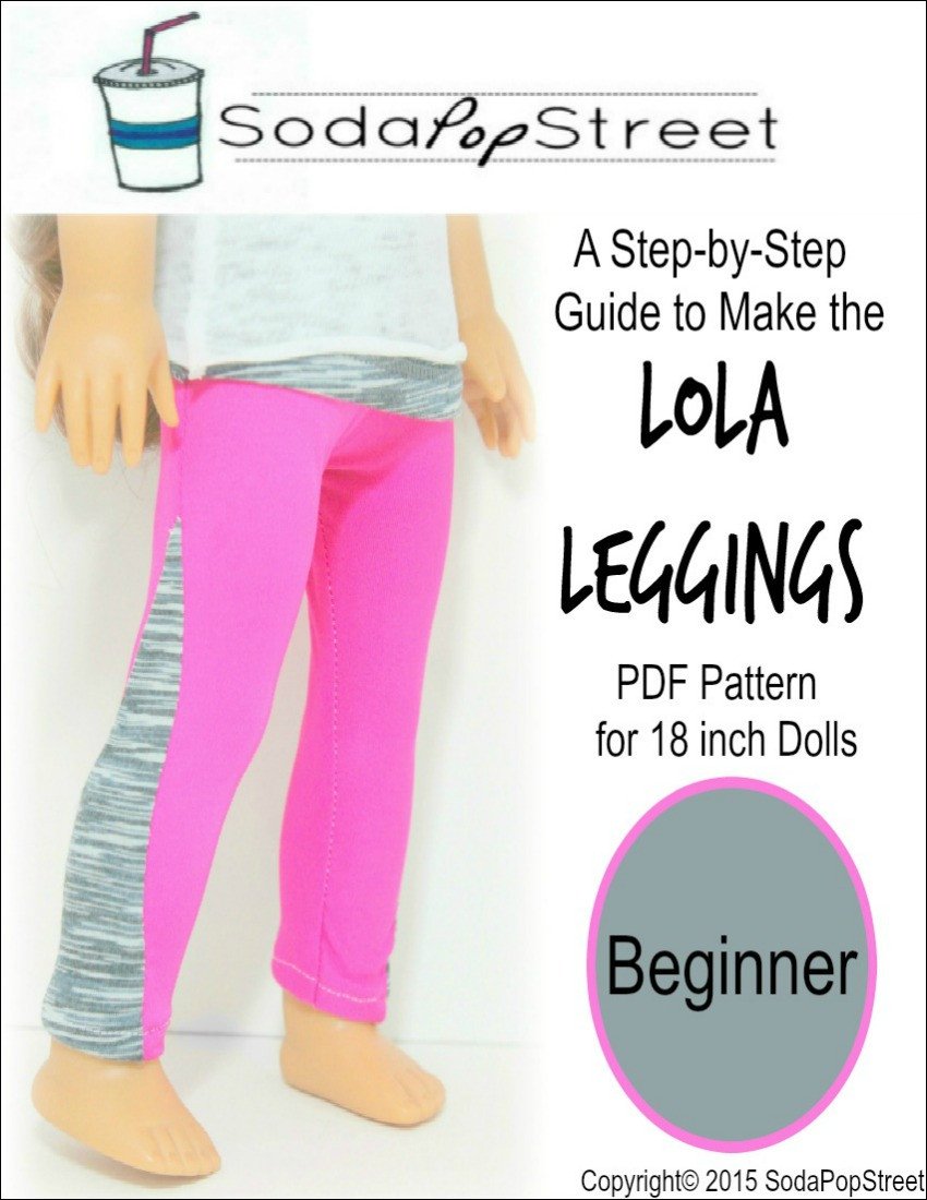 Soda Pop Street 18 Inch Modern The Lola Leggings 18" Doll Clothes Pixie Faire