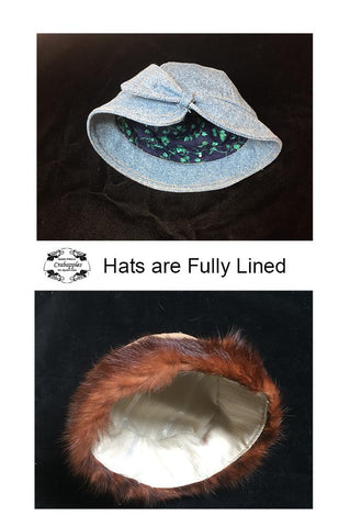 Crabapples 18 Inch Modern Classic Hats 18" Doll Clothes Pattern Pixie Faire