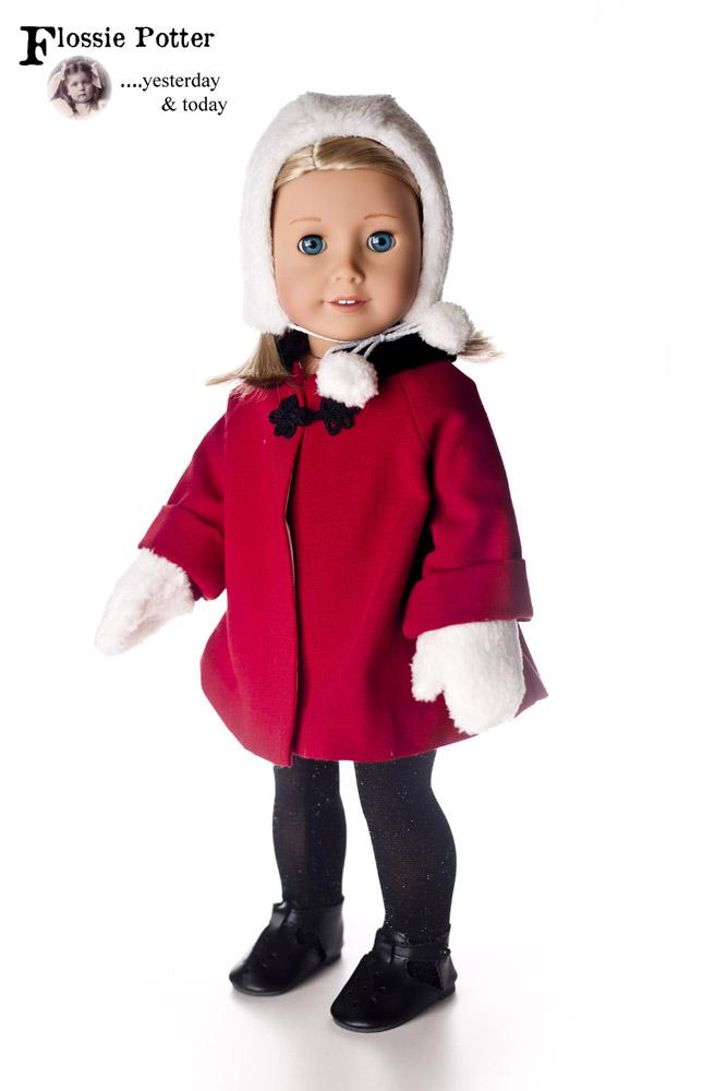 Flossie Potter 18 Inch Historical Little '50s Swing Coat 18" Doll Clothes Pixie Faire