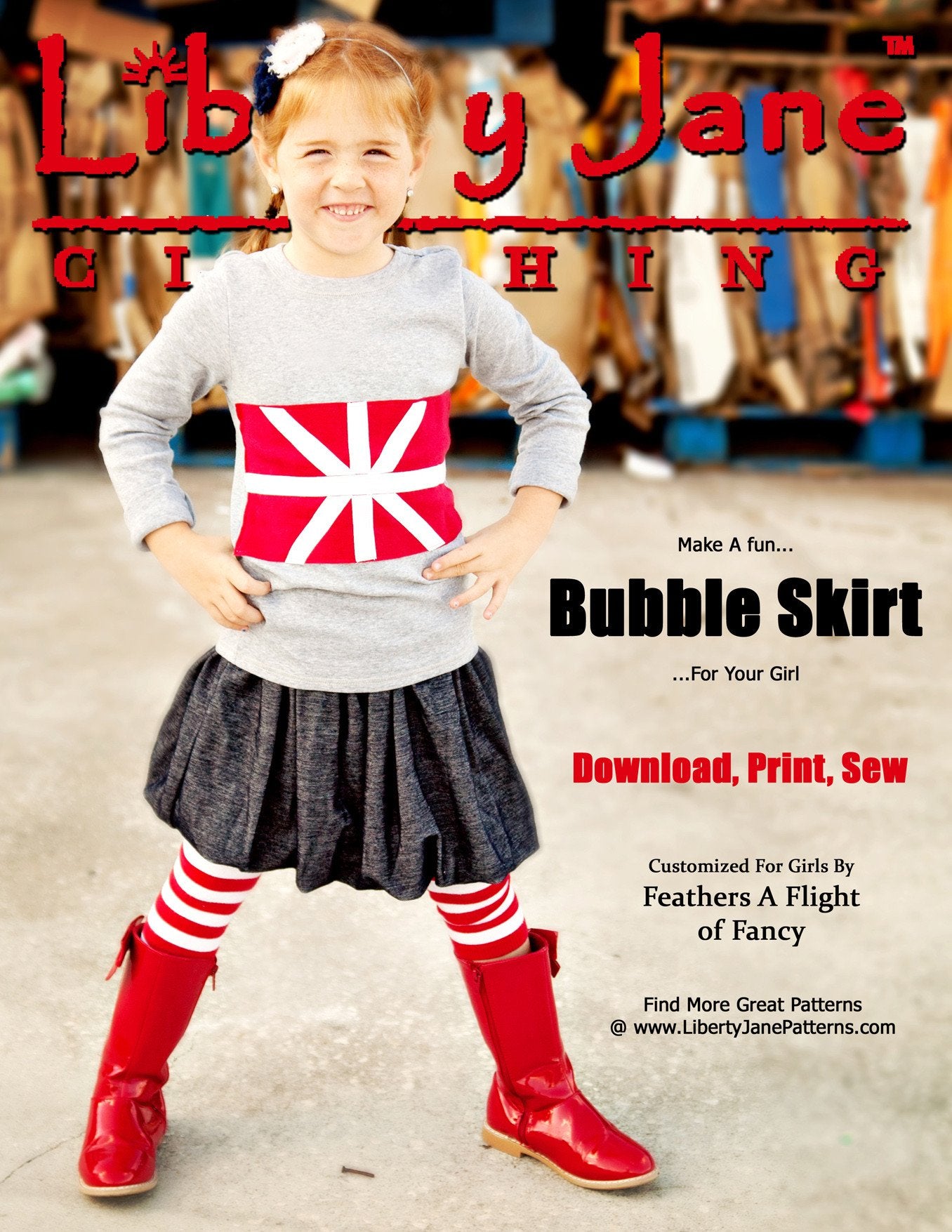 Bubble Skirt PDF Download Pattern for Girls Size 2-12 bubble-skirt-pdf-download-pattern-for-girls-size-2-12