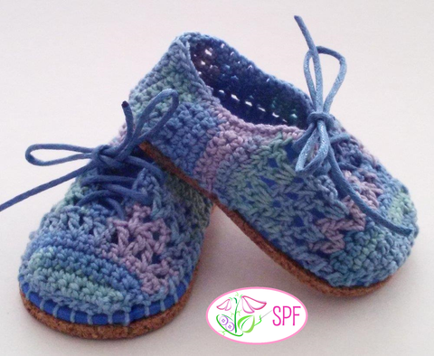 Sweet Pea Fashions Crochet Lola Crocheted Oxfords and Slip-ons Crochet Pattern Pixie Faire