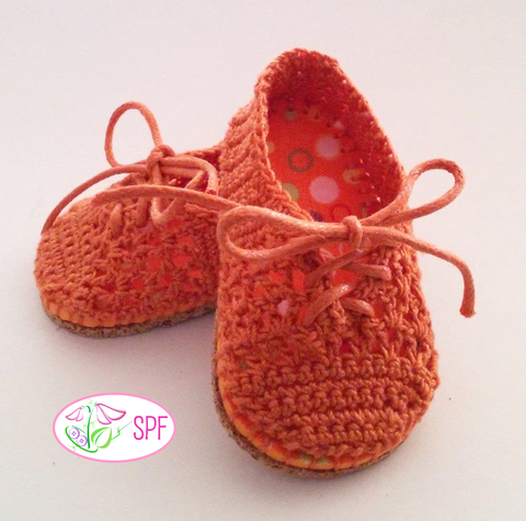 Sweet Pea Fashions Crochet Lola Crocheted Oxfords and Slip-ons Crochet Pattern Pixie Faire