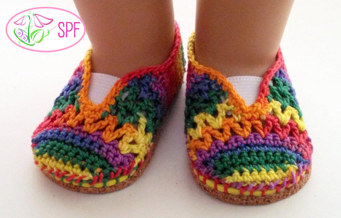 Sweet Pea Fashions Crochet Lola Crocheted Oxfords and Slip-ons Crochet Pattern Pixie Faire