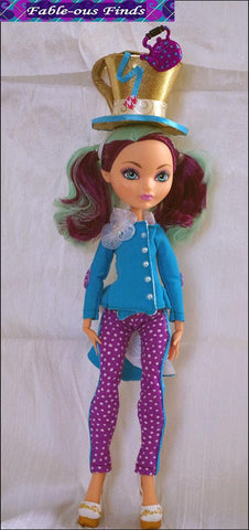 Fable-ous Finds Ever After High Mad Bazaar Jacket, Pants, and Top Hat Pattern for Ever After High Dolls Pixie Faire