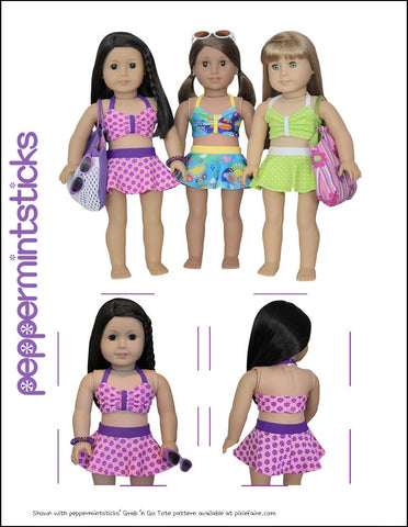 Peppermintsticks 18 Inch Modern Making Waves Swimsuit 18" Doll Clothes Pixie Faire