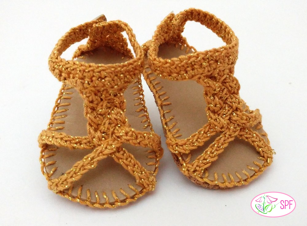 Sweet Pea Fashions Crochet Martina Crocheted Braided Sandals Crochet Pattern Pixie Faire