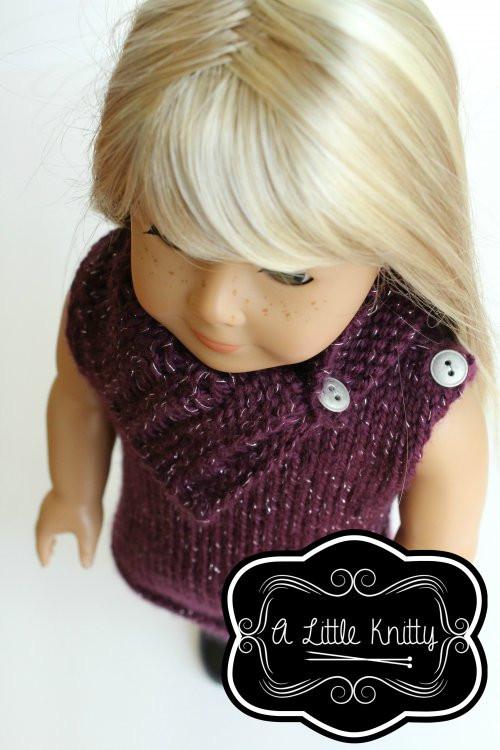 A Little Knitty Knitting Matilda Tunic & Cowl Knitting Pattern Pixie Faire