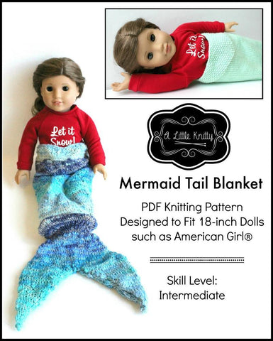 A Little Knitty Knitting Mermaid Tail Blanket Knitting Pattern Pixie Faire