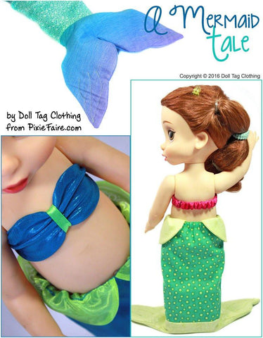 Doll Tag Clothing Disney Doll A Mermaid Tale for Disney Animator Dolls Pixie Faire