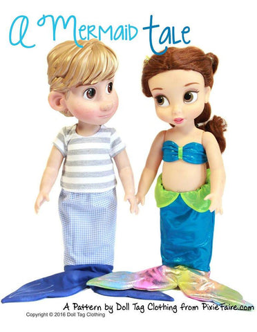 Doll Tag Clothing Disney Doll A Mermaid Tale for Disney Animator Dolls Pixie Faire