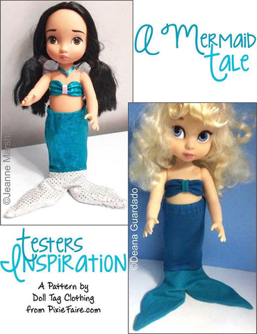 Doll Tag Clothing Disney Doll A Mermaid Tale for Disney Animator Dolls Pixie Faire