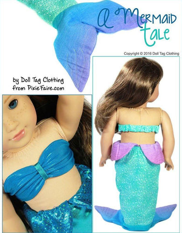 Doll Tag Clothing 18 Inch Modern A Mermaid Tale 18" Doll Clothes Pixie Faire