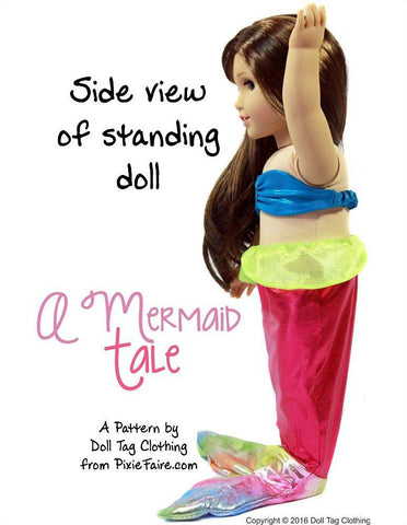 Doll Tag Clothing 18 Inch Modern A Mermaid Tale 18" Doll Clothes Pixie Faire