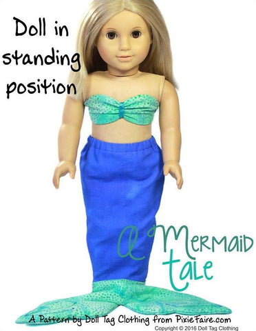 Doll Tag Clothing 18 Inch Modern A Mermaid Tale 18" Doll Clothes Pixie Faire