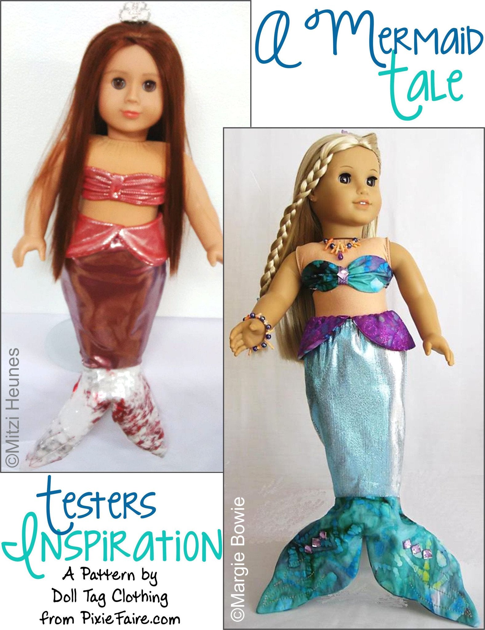 Doll Tag Clothing 18 Inch Modern A Mermaid Tale 18" Doll Clothes Pixie Faire