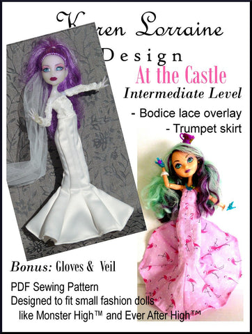 Karen Lorraine Design Monster High At the Castle Pattern for Monster High Dolls Pixie Faire
