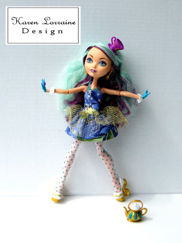 Karen Lorraine Design Monster High Overskirt Package Pattern for Ever After High Dolls Pixie Faire