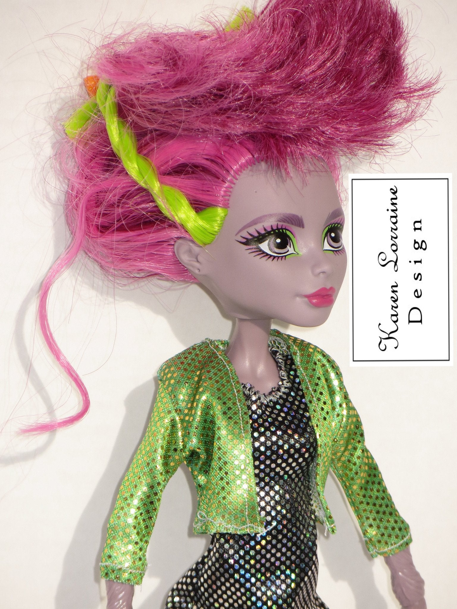 Karen Lorraine Design Monster High The Versatility Package Pattern for Monster High Dolls Pixie Faire