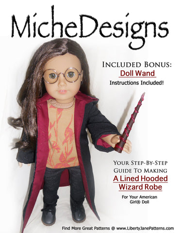 Miche Designs 18 Inch Modern Wizard Robe 18" Doll Clothes Pixie Faire