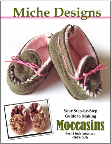 Miche Designs Shoes Moccasins 18" Doll Shoes Pixie Faire