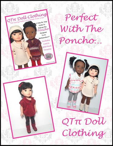 QTπ Doll Clothing WellieWishers Sweater Mukluks 14.5" Doll Clothes Pattern Pixie Faire
