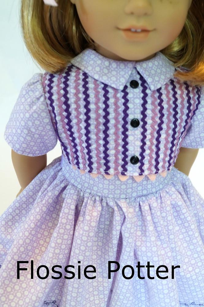 Flossie Potter 18 Inch Historical Little '50s Dress 18" Doll Clothes Pixie Faire