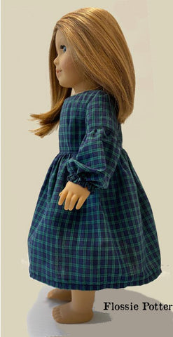 Flossie Potter 18 Inch Historical 1800s Simple Stitches Dress 18" Doll Clothes Pixie Faire