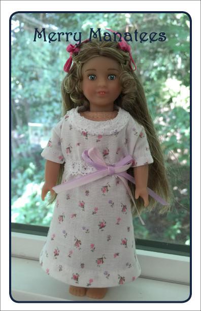 Merry Manatees Mini Nighty-night! Pattern for Mini Dolls Pixie Faire