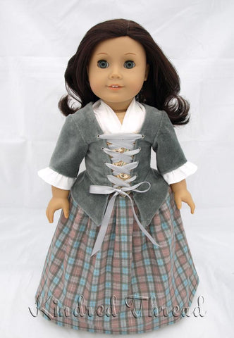 Kindred Thread 18 Inch Historical Outlandish: Highland Lass 18" Doll Clothes Pixie Faire