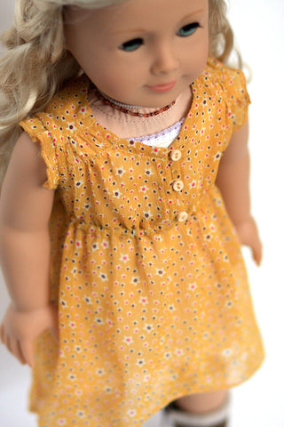 Liberty Jane 18 Inch Modern Woomera Dress 18" Doll Clothes Pattern Pixie Faire