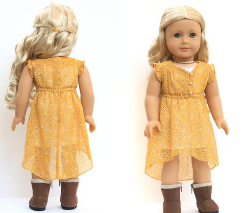 Liberty Jane 18 Inch Modern Woomera Dress 18" Doll Clothes Pattern Pixie Faire