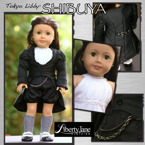 Liberty Jane 18 Inch Modern Shibuya Jacket 18" Doll Clothes Pattern Pixie Faire