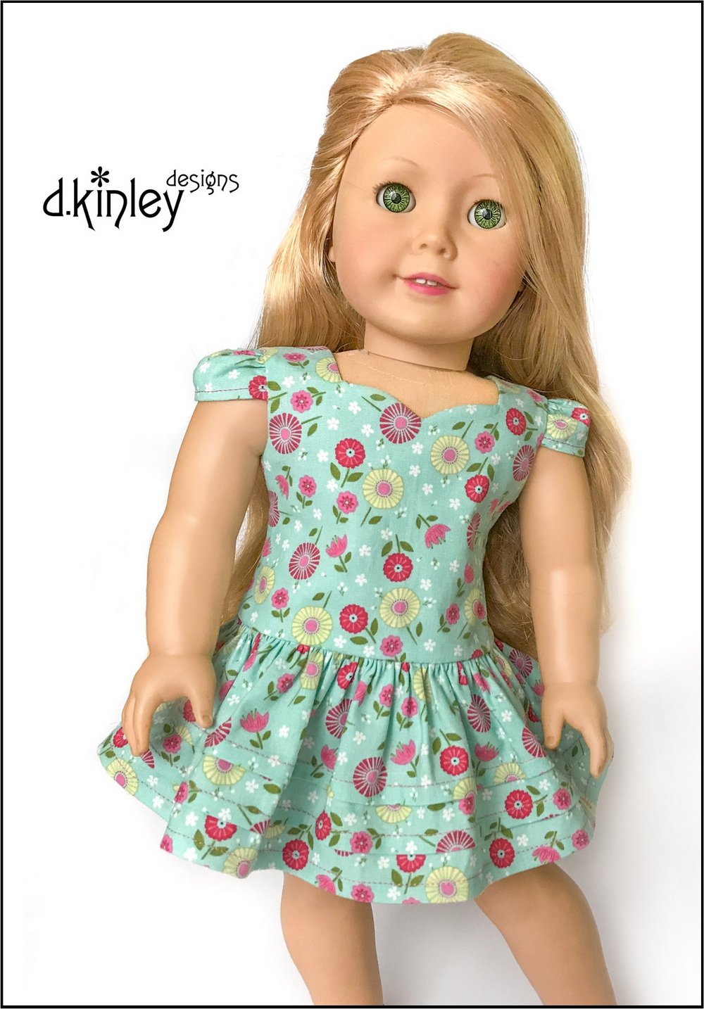 Dkinley Designs 18 Inch Modern Partytime Sweetheart Dress and Top 18" Doll Clothes Pattern Pixie Faire