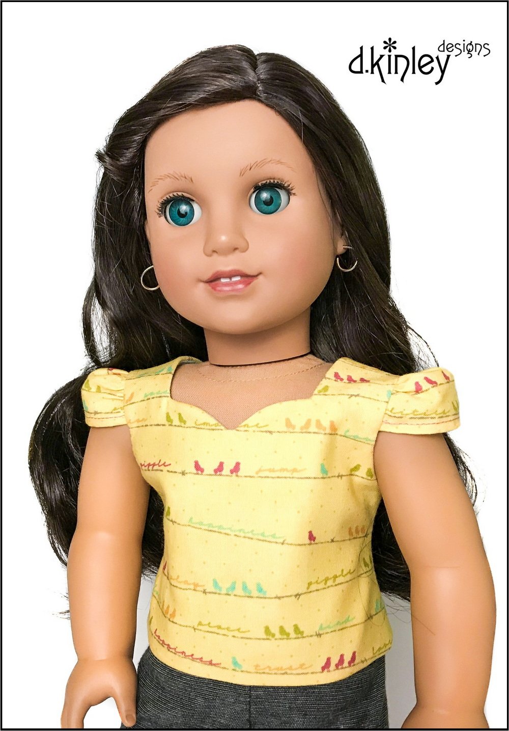 Dkinley Designs 18 Inch Modern Partytime Sweetheart Dress and Top 18" Doll Clothes Pattern Pixie Faire