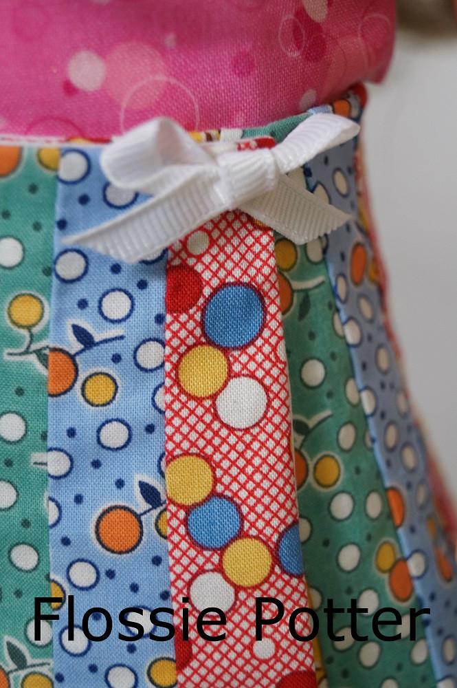 Flossie Potter 18 Inch Modern Patchwork Petals Wrap Skirt 18" Doll Clothes Pixie Faire