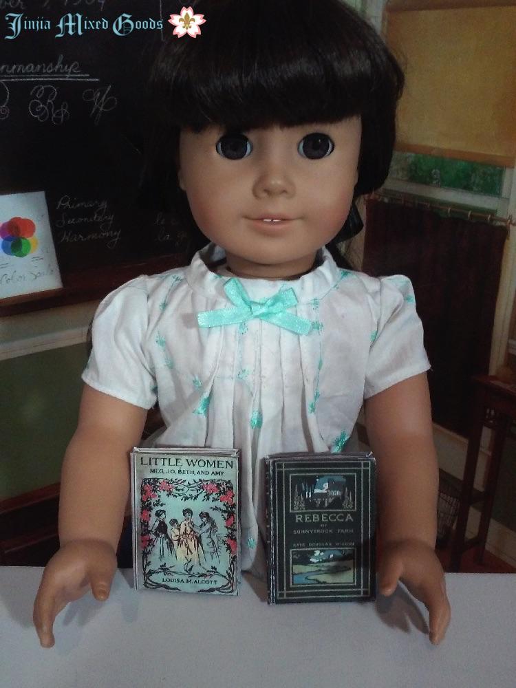 Jinjia Mixed Goods 18 Inch Modern Little Women and Rebecca of Sunnybrook Farm Printable Books 14-18" Doll Accessories Pixie Faire