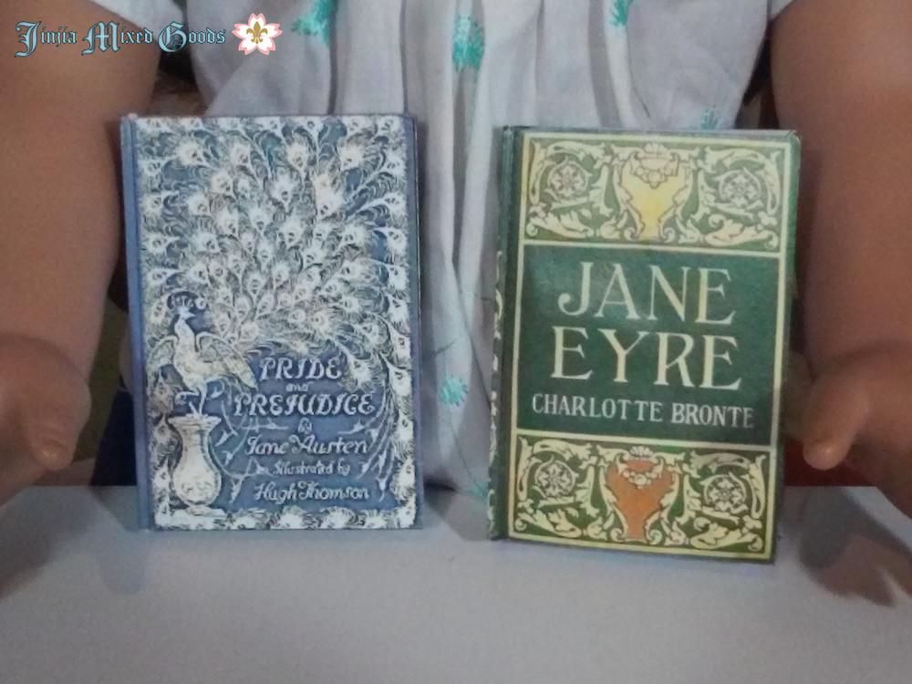 Jinjia Mixed Goods 18 Inch Modern Jane Eyre and Pride and Prejudice Printable Books 14-18" Doll Accessories Pixie Faire