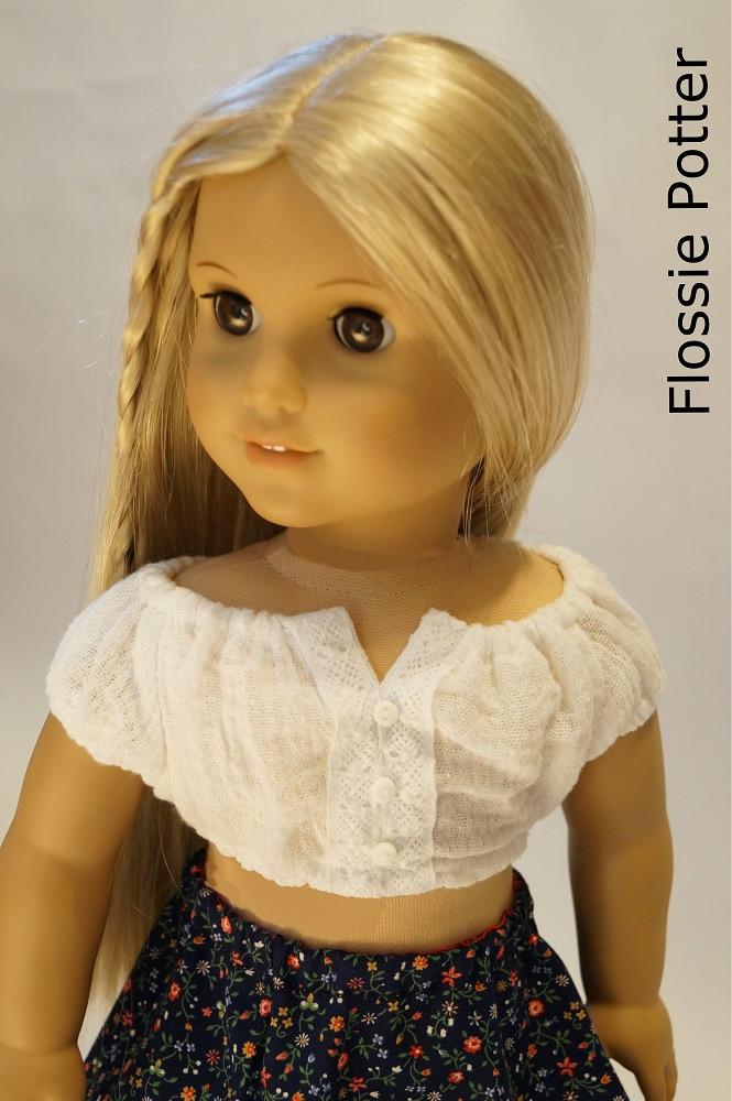 Flossie Potter 18 Inch Modern Peasant Crop Top 18" Doll Clothes Pixie Faire