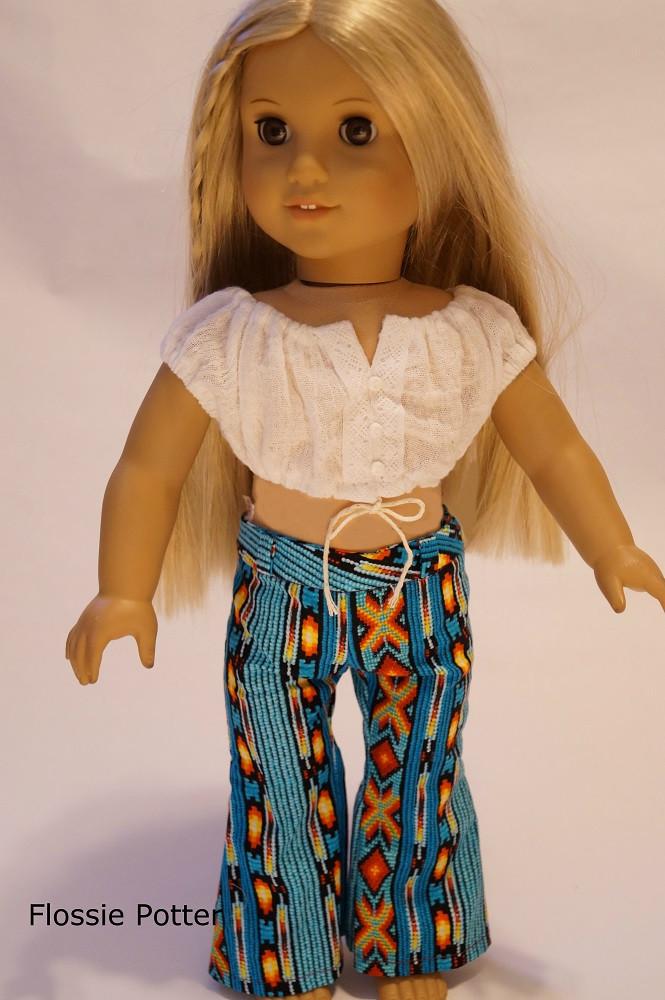 Flossie Potter 18 Inch Modern Peasant Crop Top 18" Doll Clothes Pixie Faire