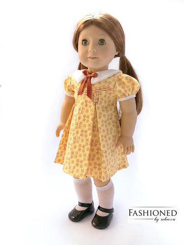Fashioned by Rebecca 18 Inch Historical Petals-n-Pleats 18" Doll Clothes Pattern Pixie Faire