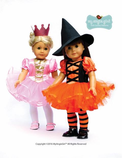 My Angie Girl 18 Inch Modern Story Book Collection: Pointy Hat and Princess Crowns 18" Doll Accessories Pixie Faire